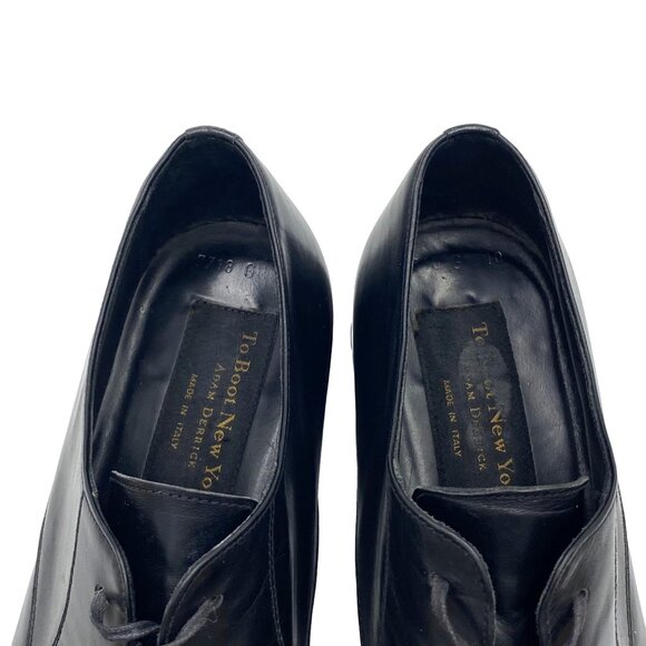 Italy To Boot Adam Derrick mens size 10 black leather classic oxford dress shoes main image 11